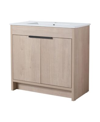 36 Inch Bathroom Vanity Plywood With 2 Drawers