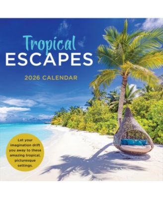 2026 Tropical Escapes Wall Calendar
