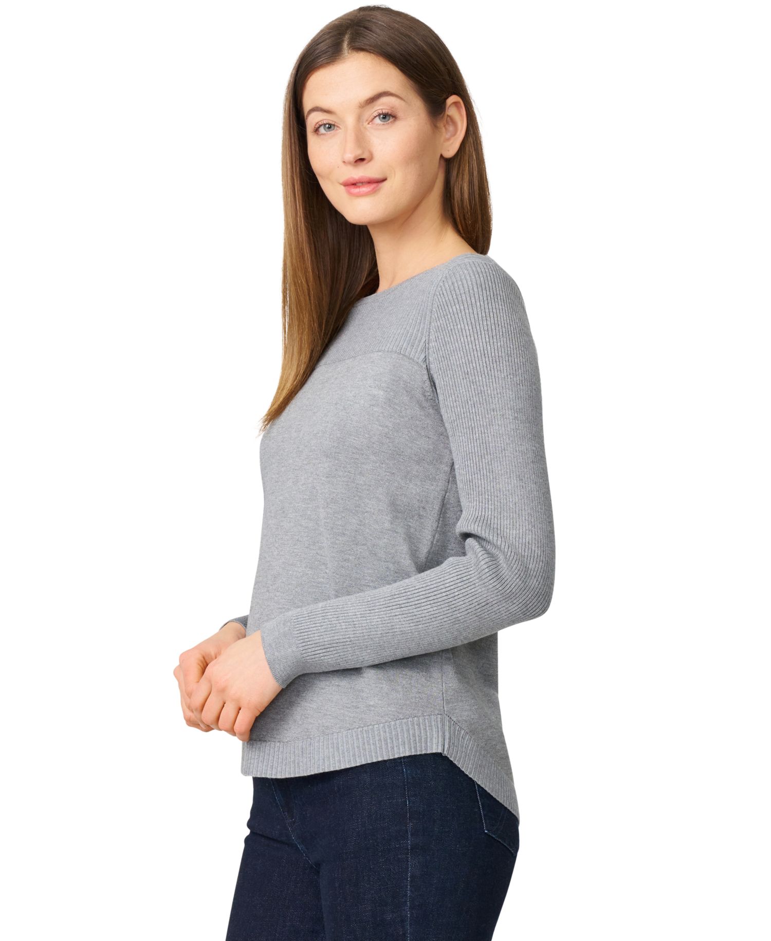 Women's Boat Neck Long-Sleeve Sweater