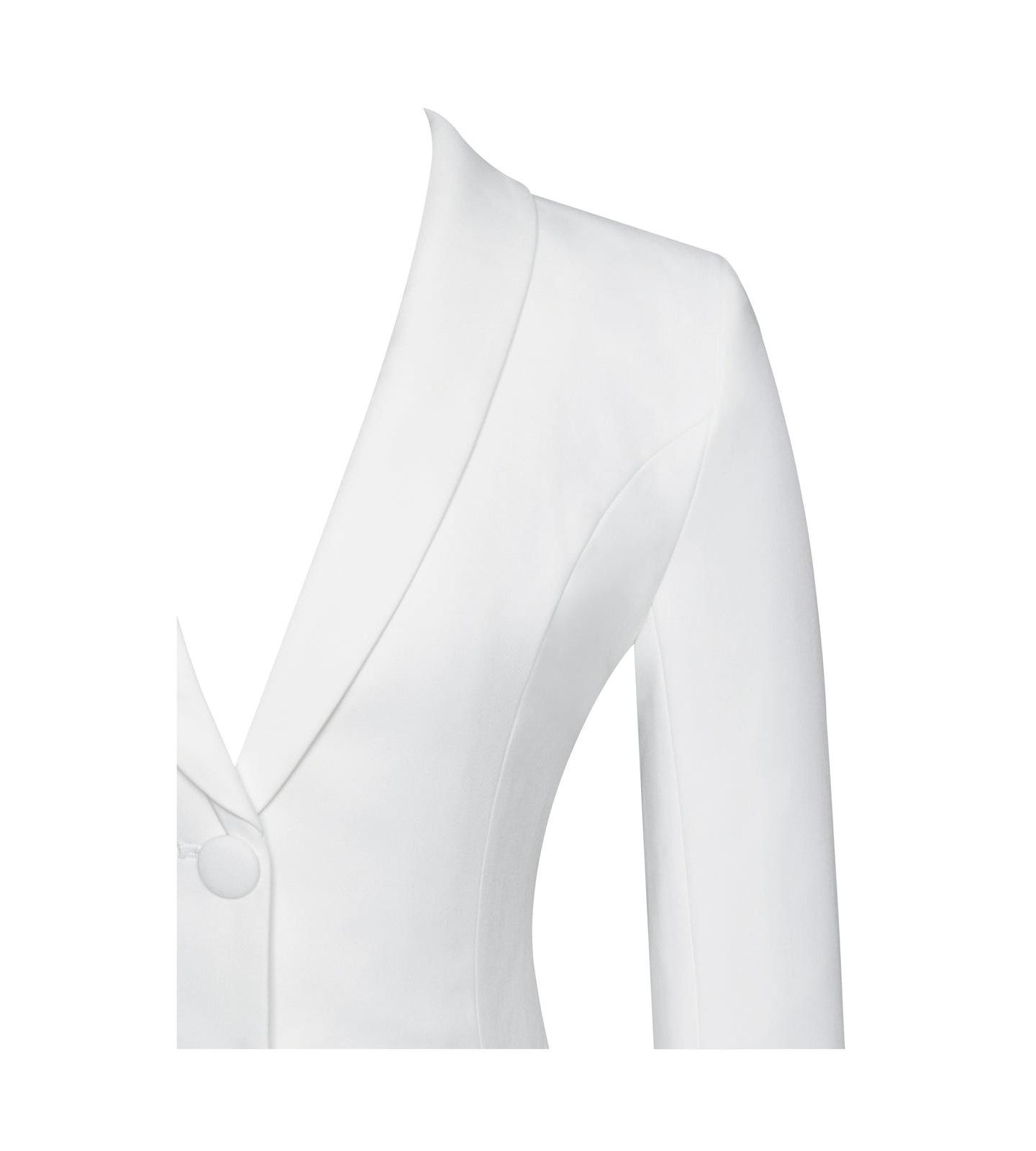 Женское платье Miss Circle Delia White Blazer Dress with Pleated Detail, цвет: Белый — фото 2