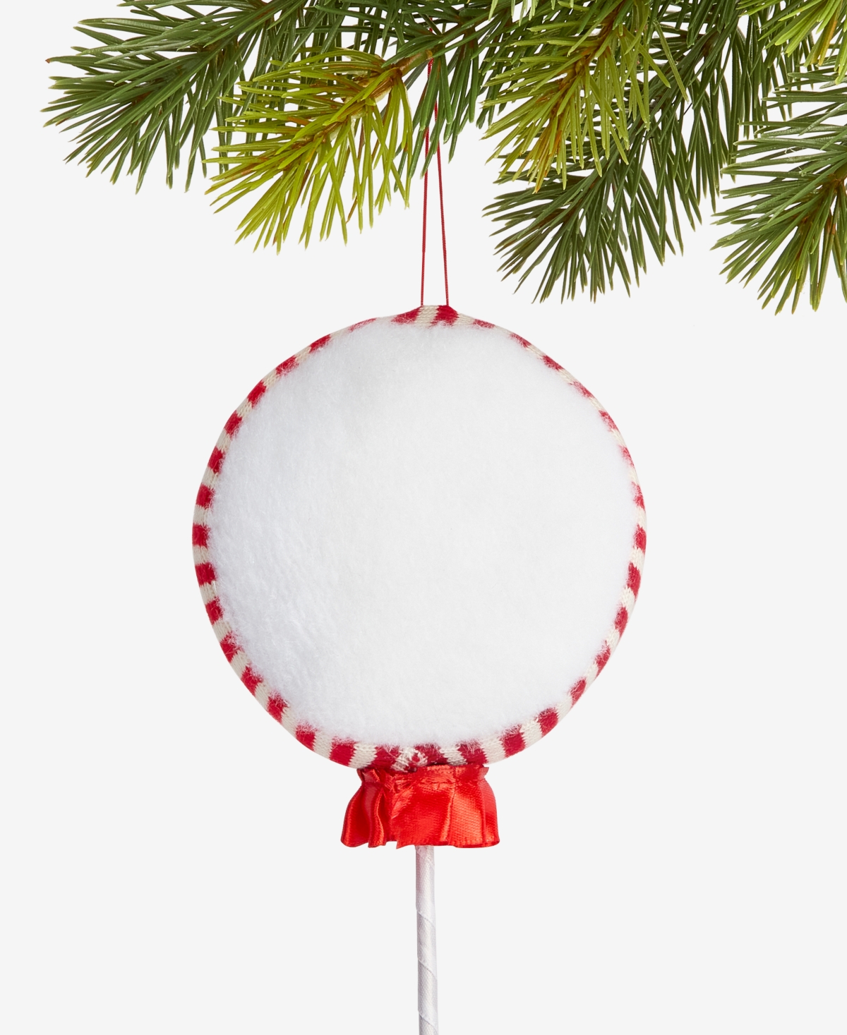 Holiday Lane Sugar Plum Peppermint Pop Happy Face Ornament, Macy's Exclusive In Transparent