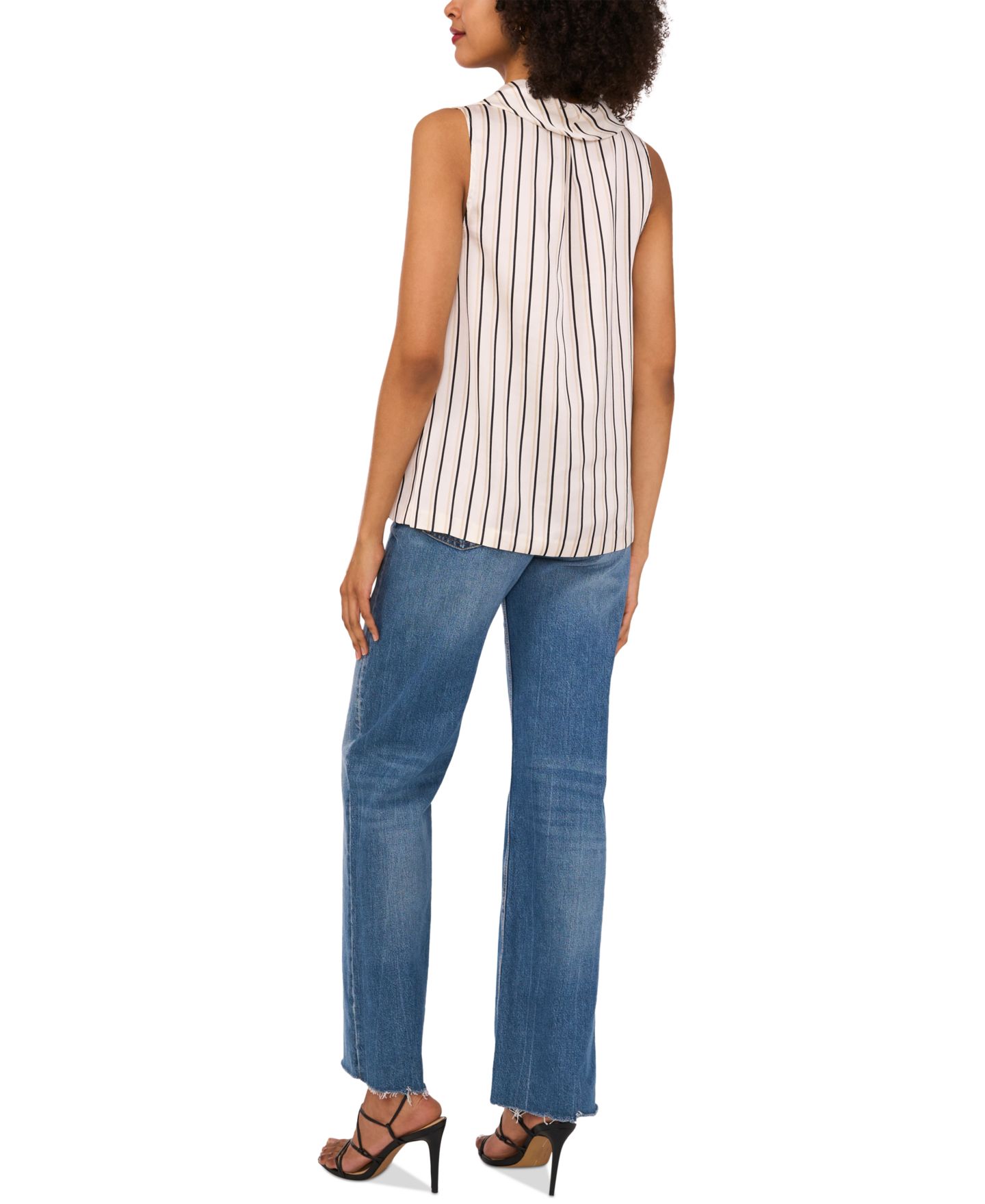 Женская блузка Vince Camuto Sleeveless Cowlneck, цвет: Слоновая кость — фото 4