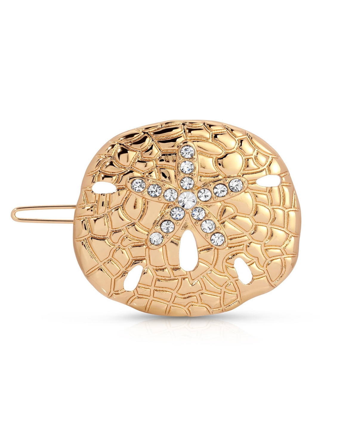 Sand Dollar Barrette - Gold