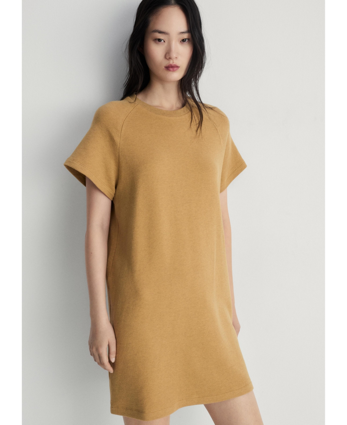 Mango Women's Heather Fleece Cotton Nightgown