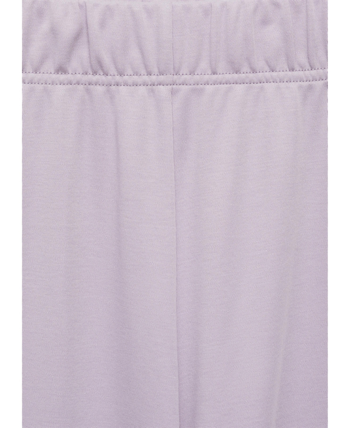 Mango Cotton Wide Leg Pajama Pants In Purple