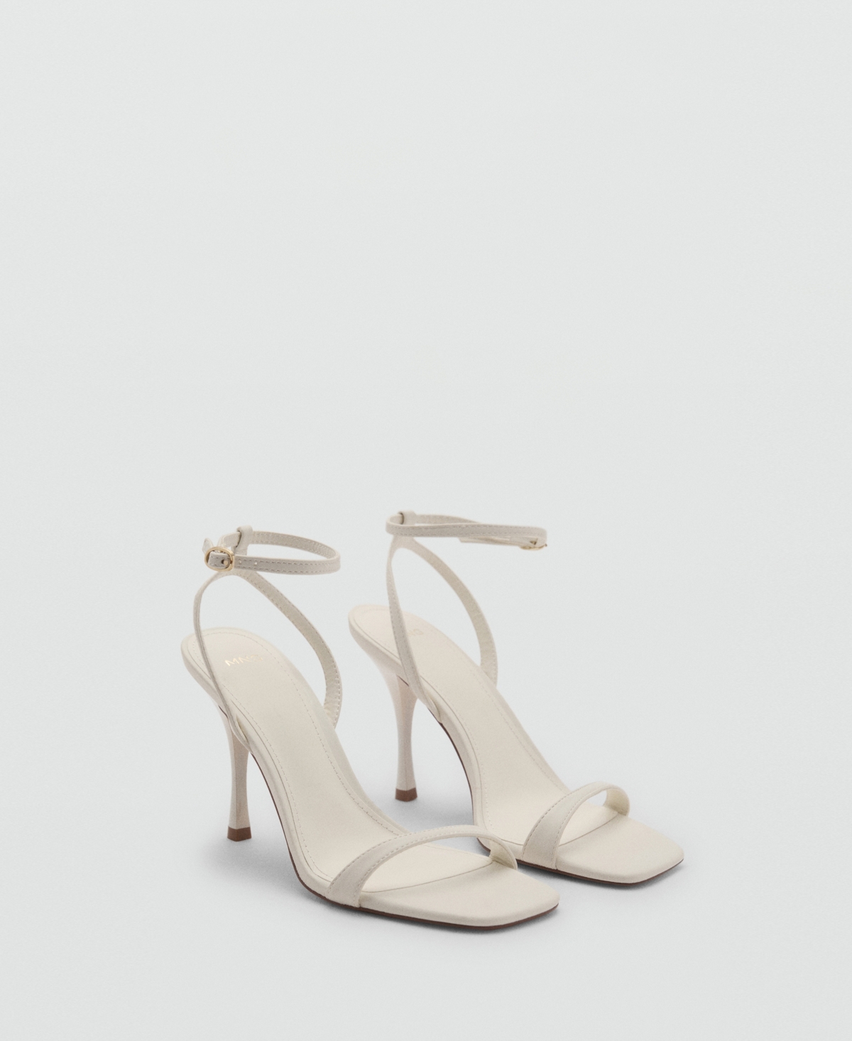 Women's Strappy Heeled Sandals - Ecru