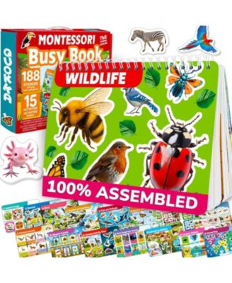 Montessori Busy Book for Toddlers 3-5 Years with Interactive Pages