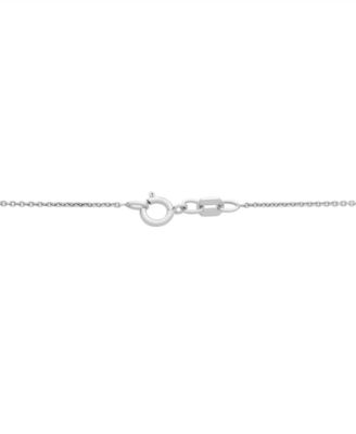 Cultured Freshwater Pearl (8mm) & Diamond Accent Swirl 18" Pendant Necklace in Sterling Silver
