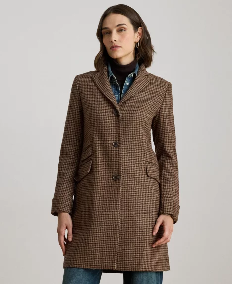 Women's Single-Breasted Walker Coat - New Legacy Check