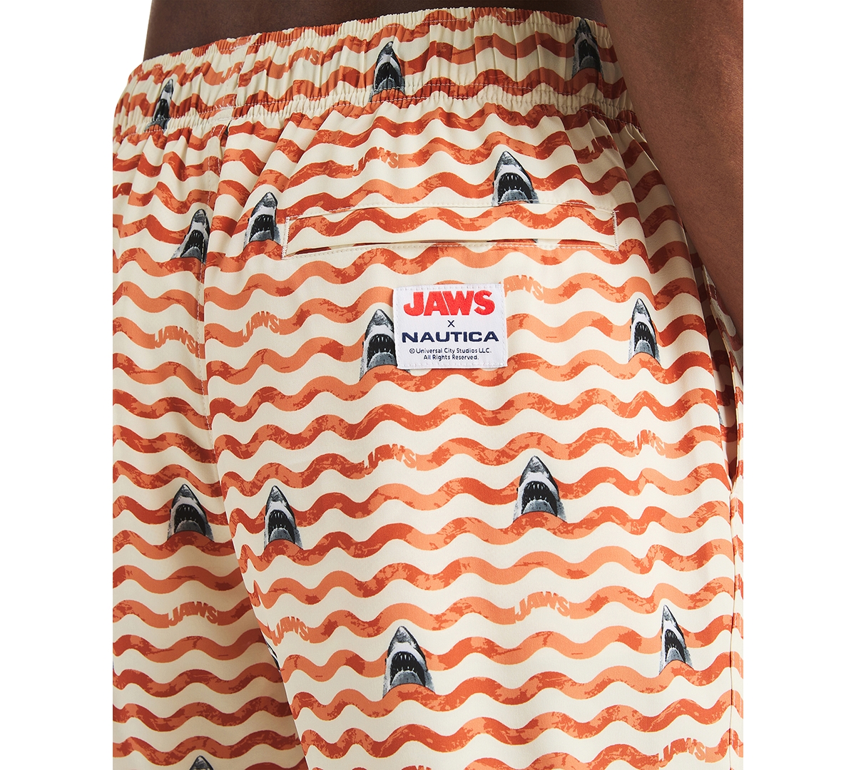 Nautica Jaws X  Men's Classic-fit Active Stretch Quick-dry Printed 6" Swim Trunks