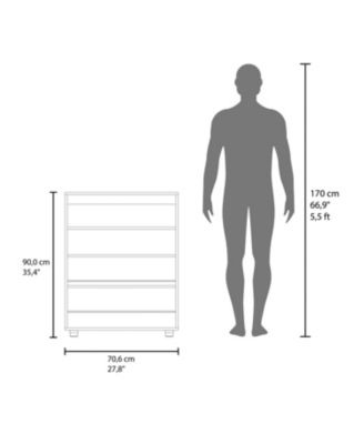 North Fork Shoe Rack, Pneumatic Lift-Up Compartment, Dual Doors, White and Natural Oak
