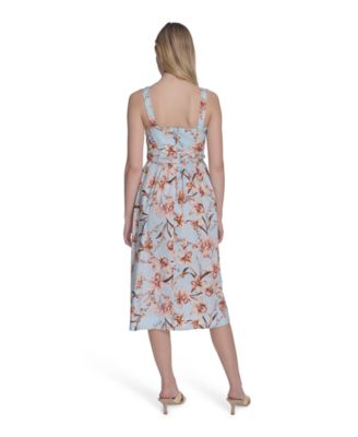 Women's Cotton Sleeveless Midi Dress