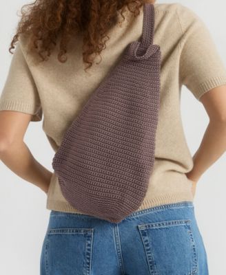 Women's Geo Sling Crochet Backpack