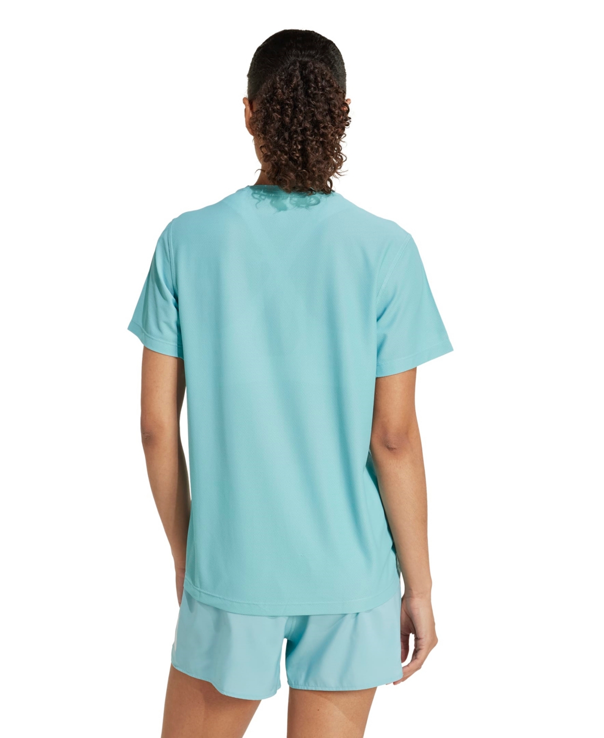 Adidas Originals Women's Own The Run Short-sleeve Running Tee In Green
