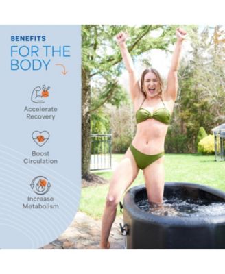 NordPod Elite Recovery Ice Tub – 2-Person Portable Cold Plunge Bath for Athletes with All-Weather Lid & Air Pump