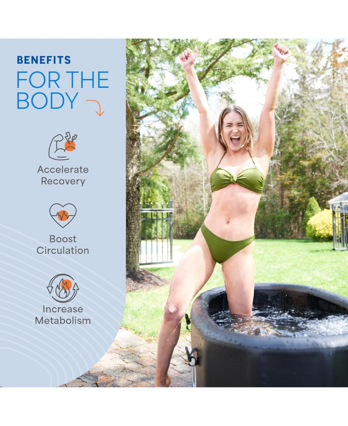 LifePro NordPod Elite Recovery Ice Tub – 2-Person Portable Cold Plunge Bath for Athletes with All-Weather Lid & Air Pump