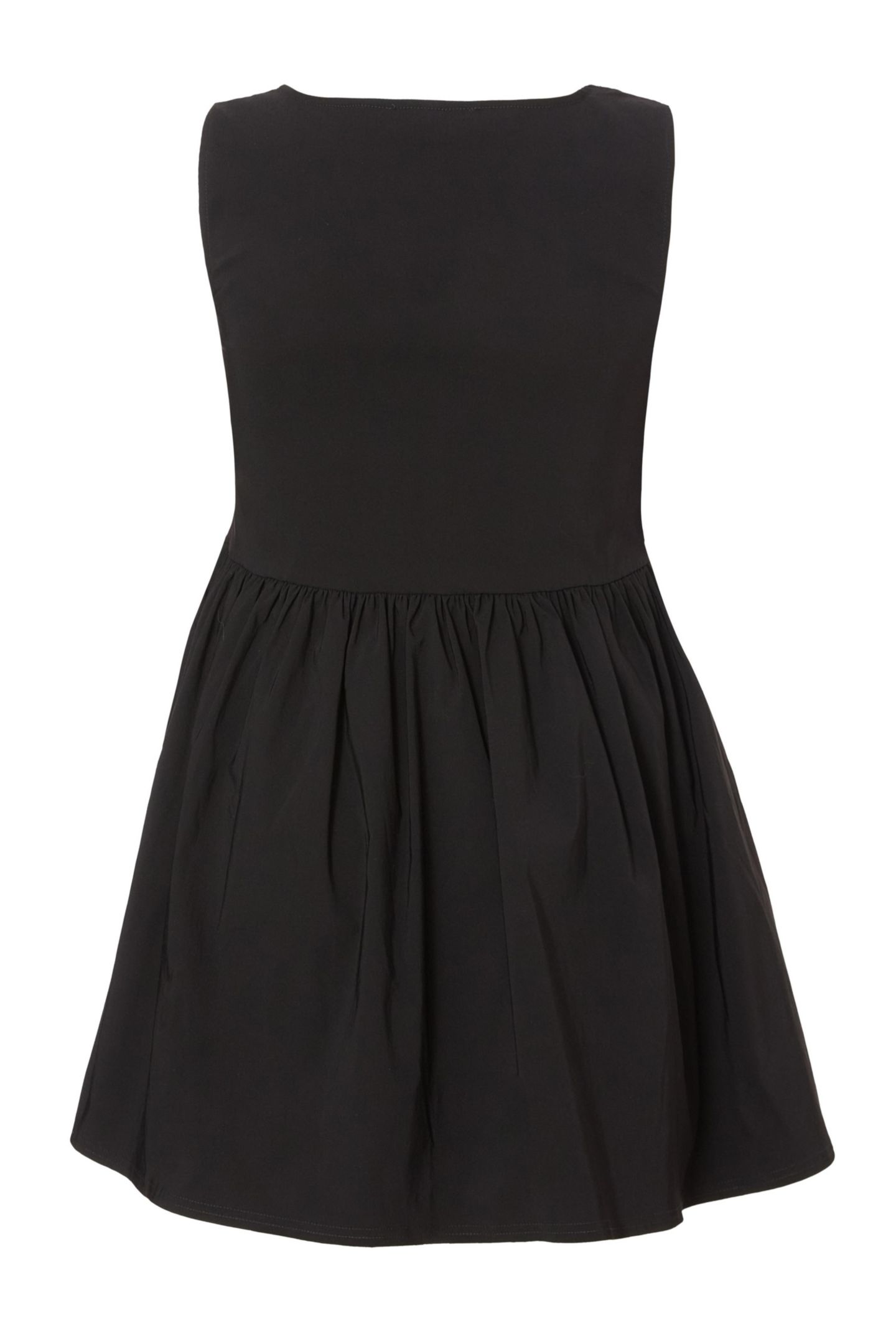 Женское платье QUIZ Plus Size Square Neck Mini, цвет: Чёрный — фото 5