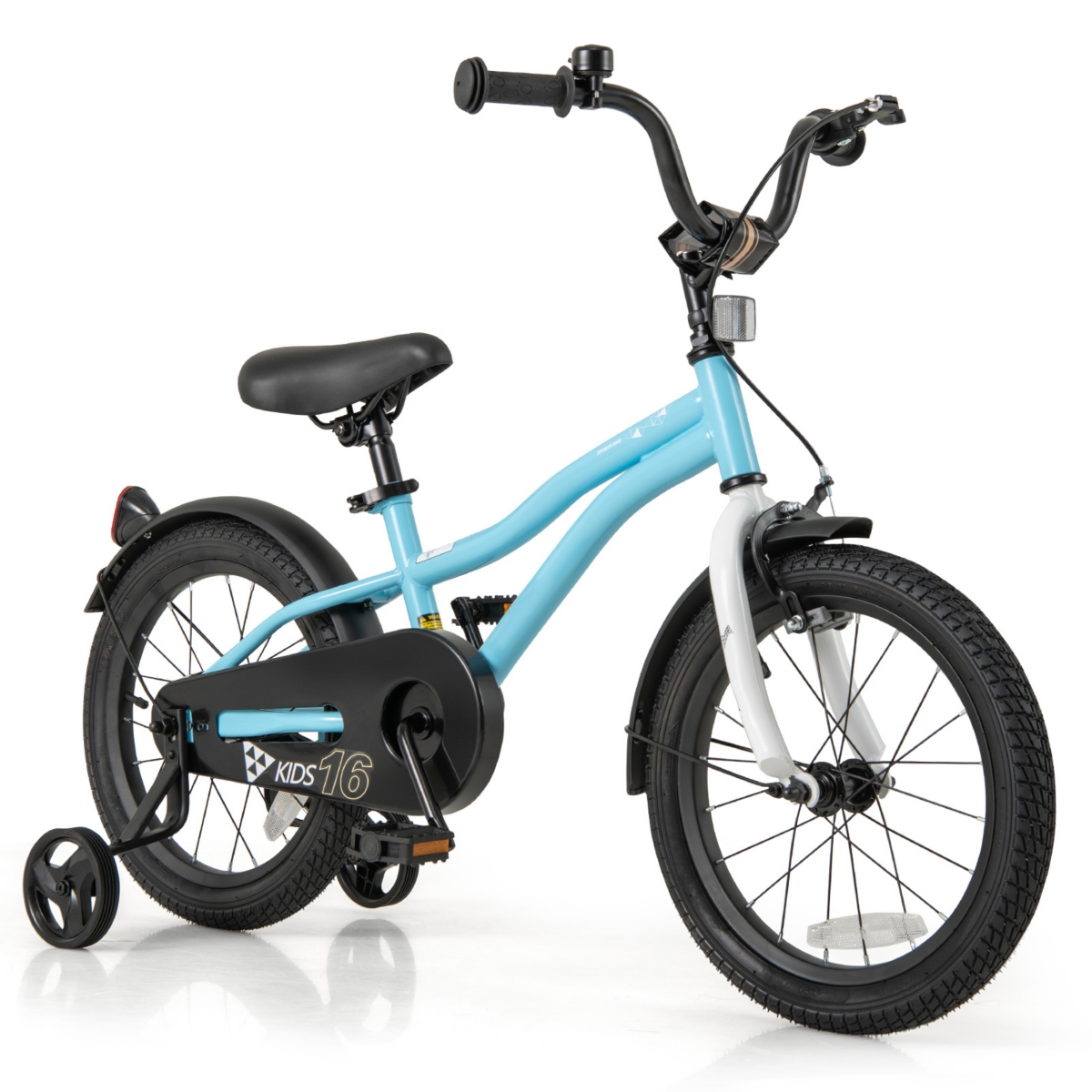 Kids Bike with Training Wheels for Older Children Adjustable Seat and Handlebar