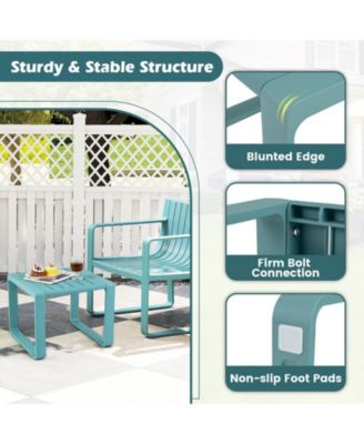 Weather Resistant Adirondack Outdoor Side Table Set of 2