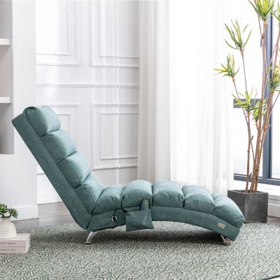  Modern Linen Indoor Chaise Lounge