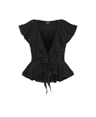 Plus Size Sweet Ruffle Top