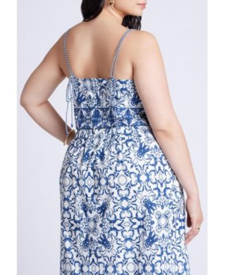 Women's Plus Size Printed Cropped Tank Top