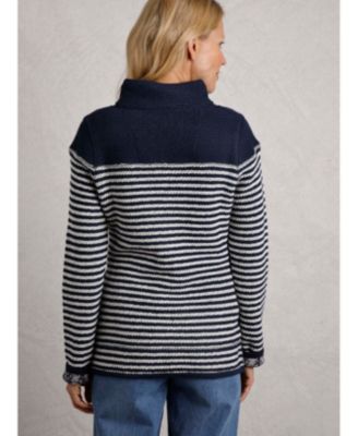 Women's Juliet 1/4 Zip Stripe Macaroni