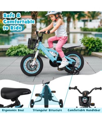 Kids Bike with Adjustable Handlebar and Saddle Perfect Bicycle for Children Aged 4-8 Years Old