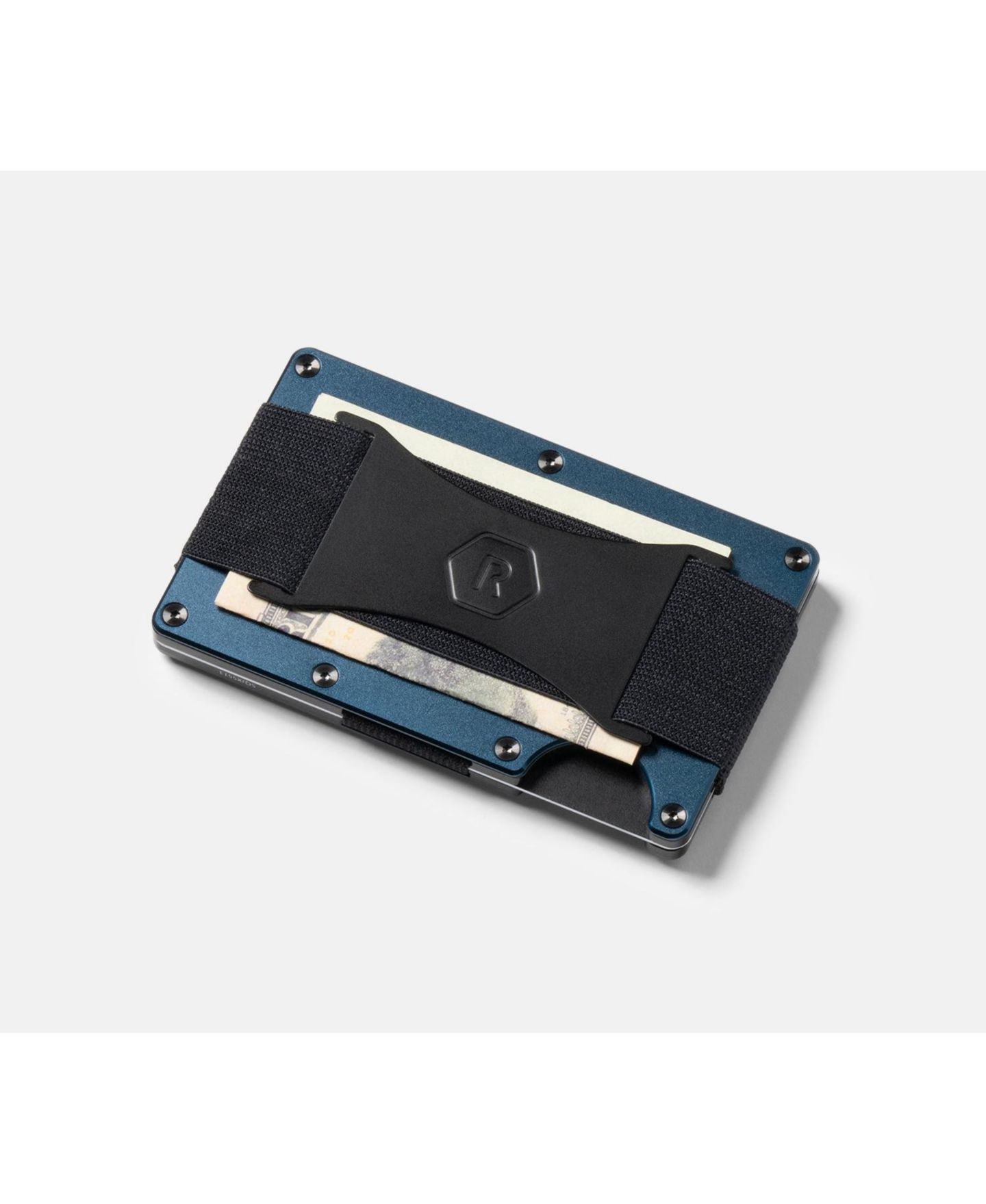 Мужской кошелёк The Ridge RIDGE Wallet for Magsafe - Alpine Navy - Cash Strap, цвет: Тёмно-синий — фото 7