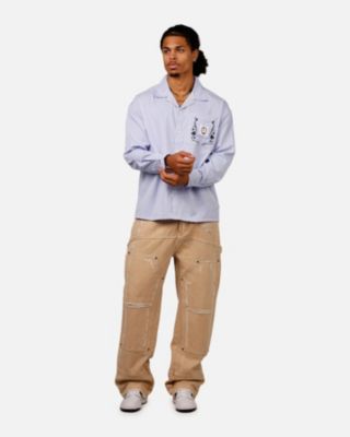 Men's Floral Oversized Button Up Shirt