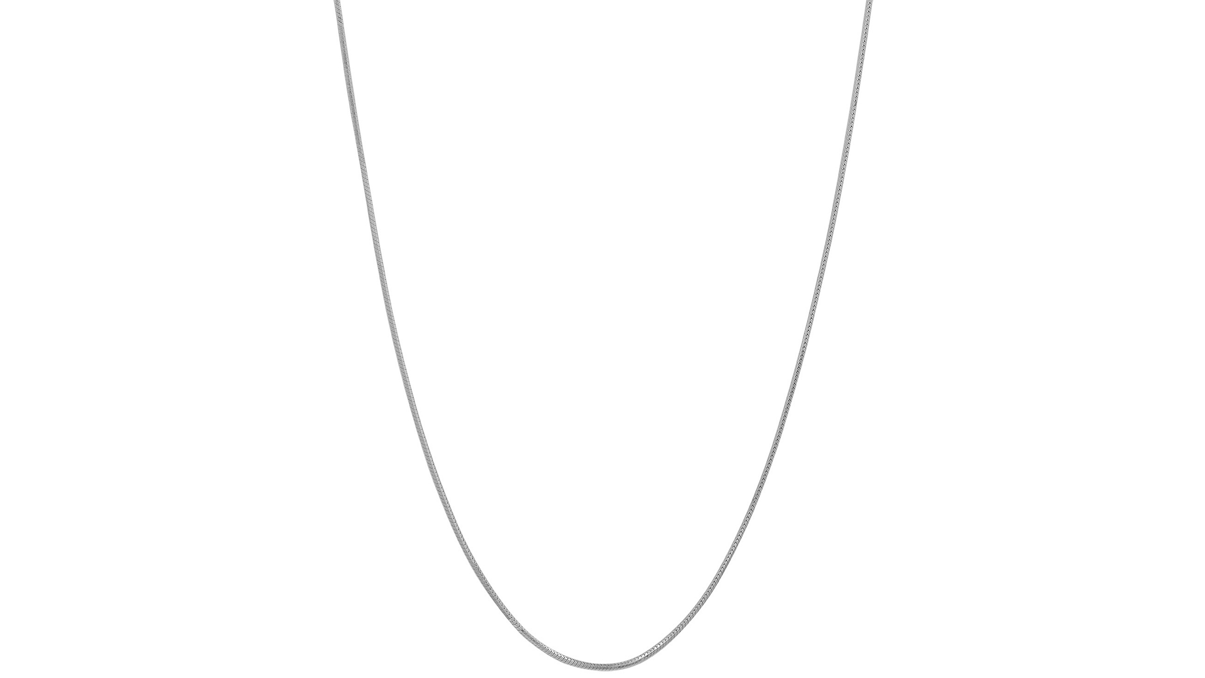 Steeltime Women's Sterling Silver Snake Chain Necklace