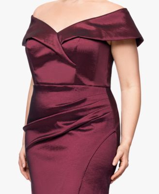 Plus Size Sweetheart-Neckline Long Sheath Dress