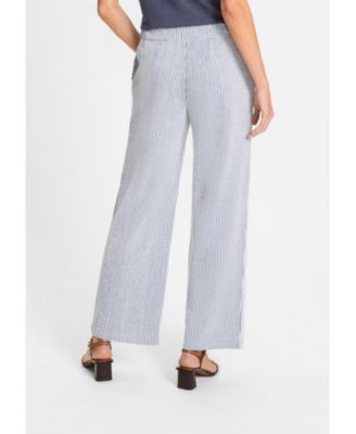 Women's Anna Fit Wide Leg Seersucker Pant
