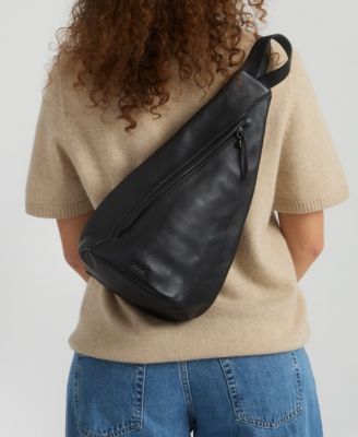 Women's Geo Sling Leather Backpack