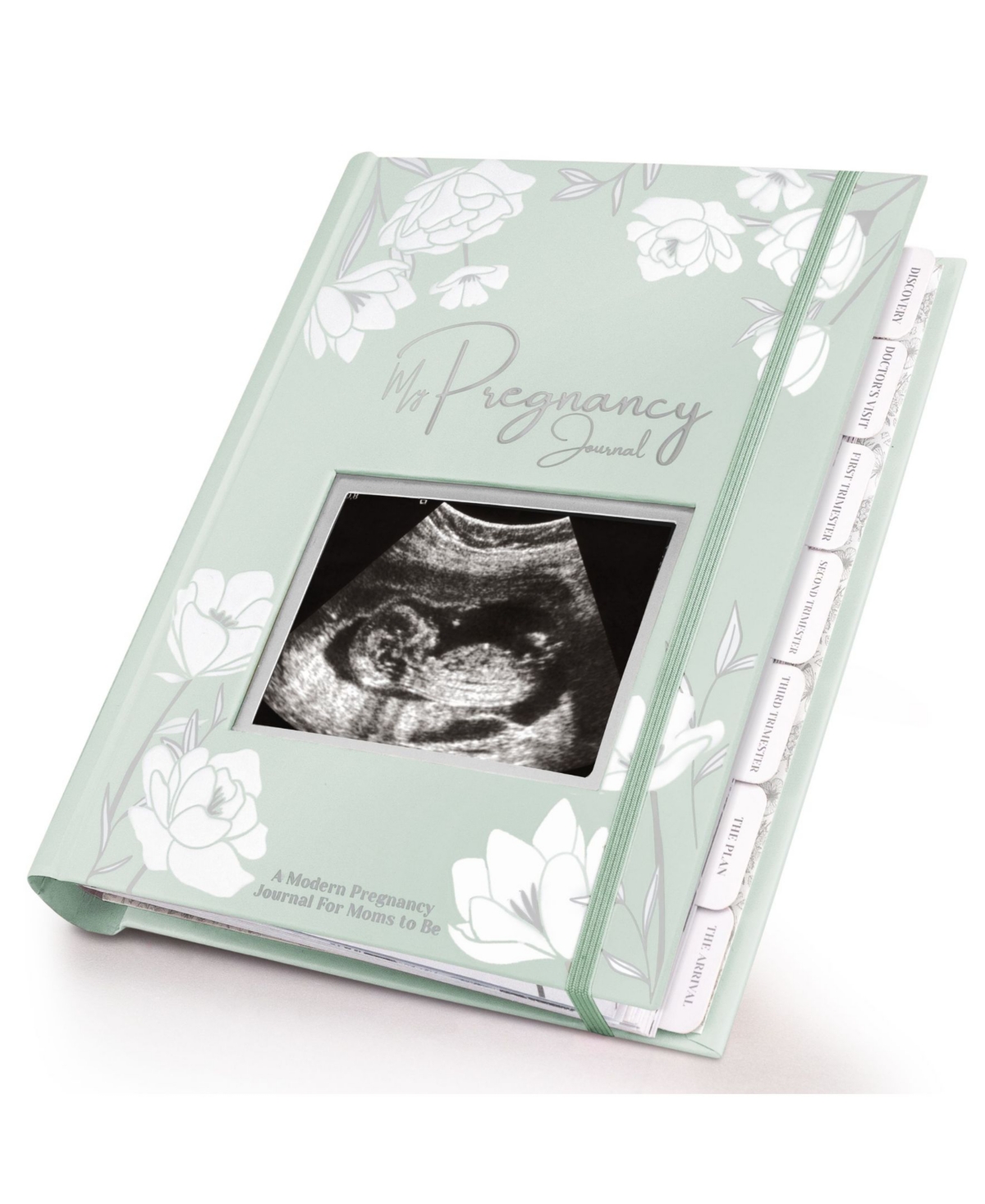 KeaBabies Pregnancy Journal, Pregnancy Announcements, 80 Pages Hard Cover Pregnancy Book For Mom To Be Gift - Sage