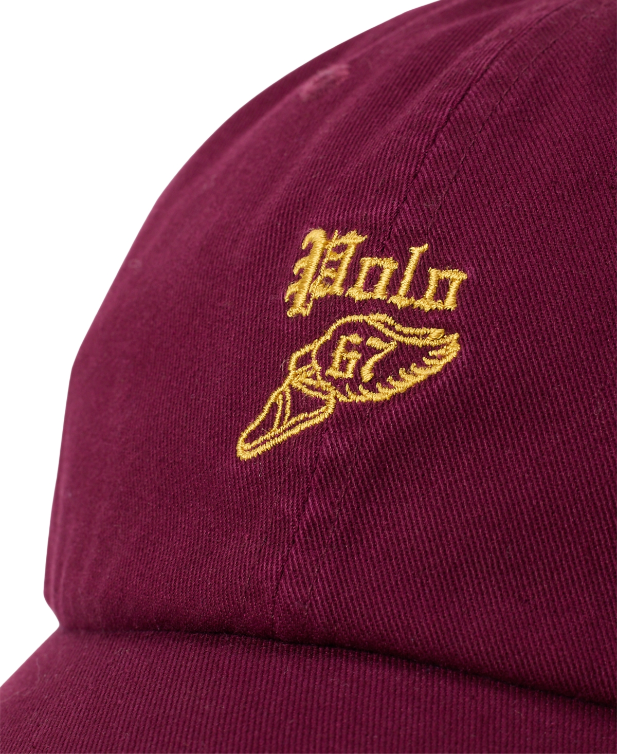 Polo Ralph Lauren Men's Long-bill Embroidered Twill Cap In Burgundy