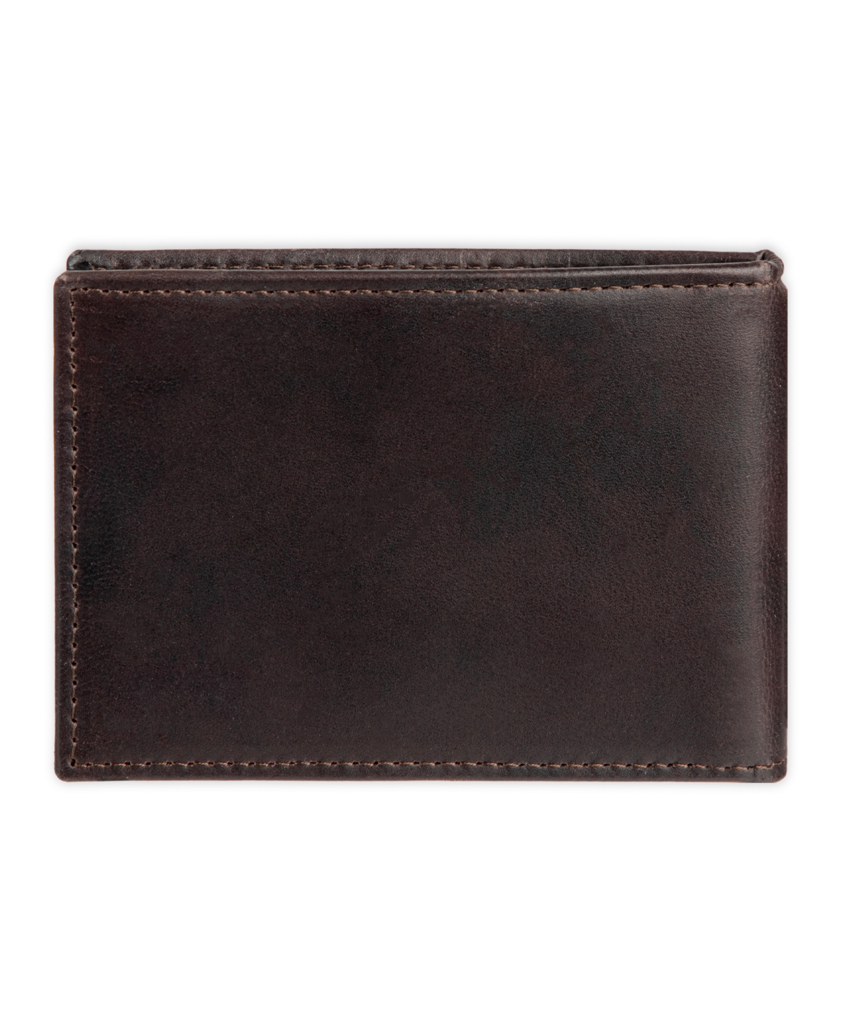 Calvin Klein Men's Rfid Two Tone Arcadia Leather Front Pocket Flick Bar Wallet In Brown