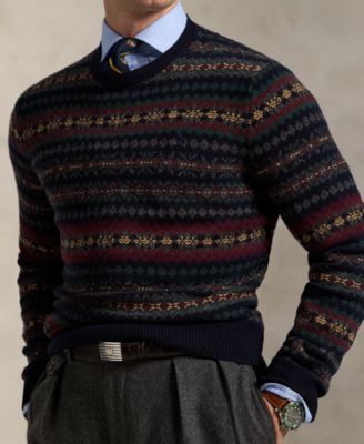 Men's Fair Isle Wool Sweater