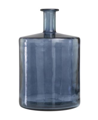 Glass 18" Bottleneck Modern Vase