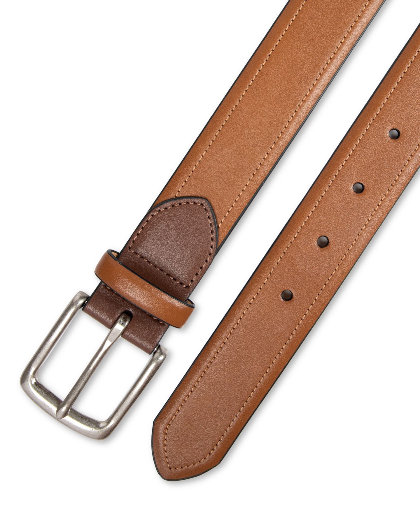 Мужской ремень Club Room 32MM Contrast Casual Belt — фото 5