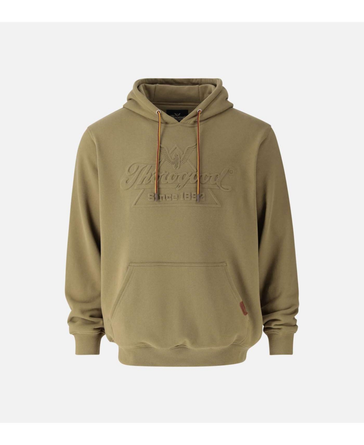 Big & Tall Heavyweight Embossed Logo Pullover Hoodie - Otter