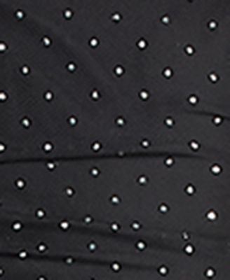 Juniors' Studded Asymmetrical-Hem Dress