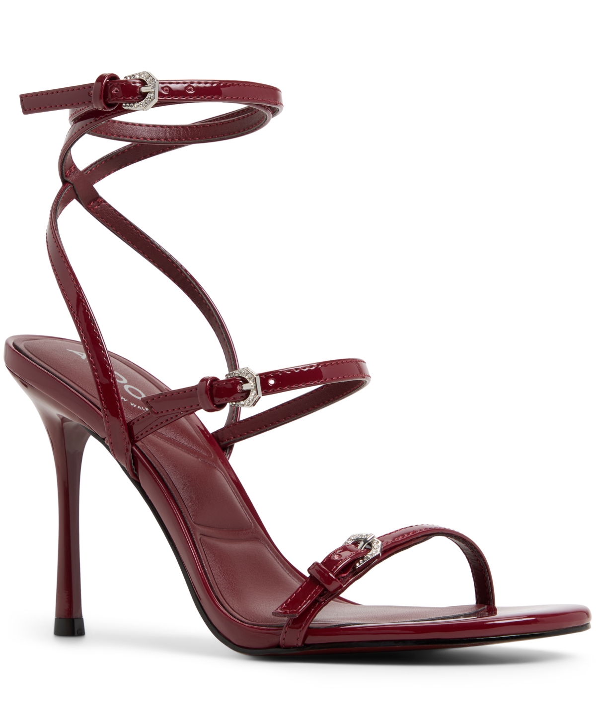 Aldo Jamielynn Ankle Strap Sandal In Red