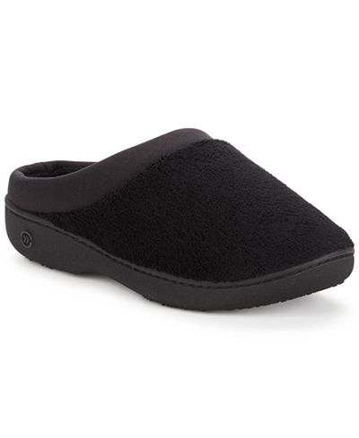 Isotoner Signature Microterry Pillowstep Slipper with Satin Trim ...