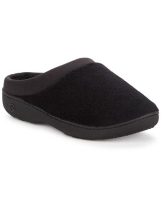 Isotoner Signature Microterry Pillowstep Slippers with Satin Trim - Macy's
