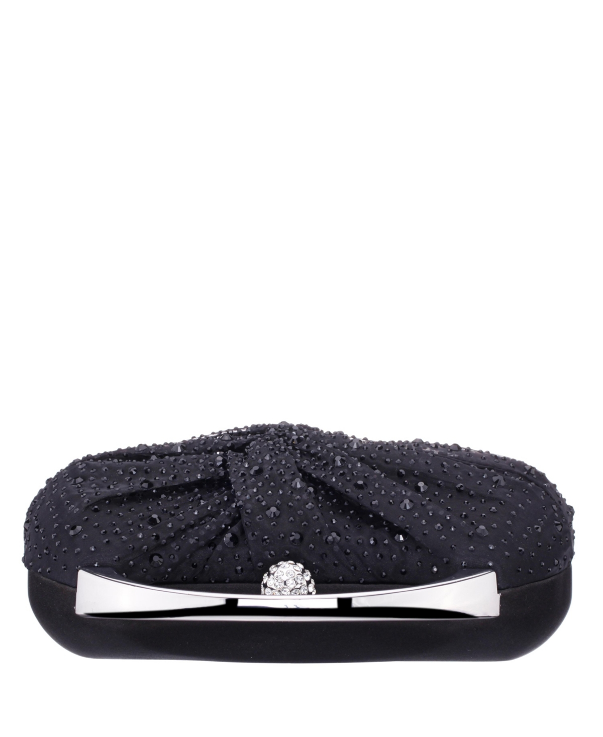 Shop Nina Crystal Twist Chiffon And Satin Minaudiere Clutch Bag