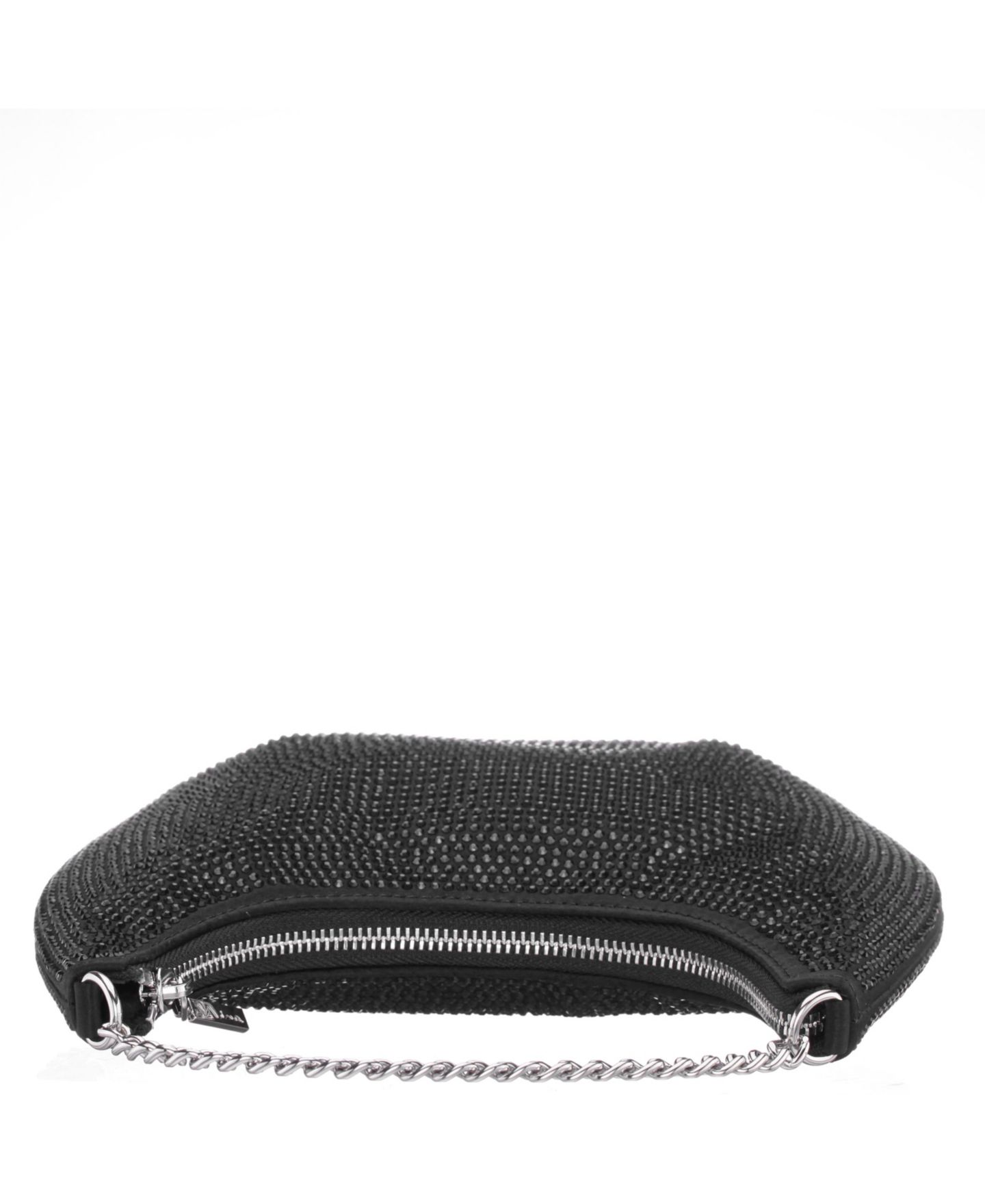 Женская сумка Nina All Over Crystal Crescent Moon Crossbody, цвет: Чёрный — фото 5