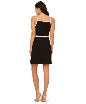 Women's Sleeveless Crepe A-Line Dress