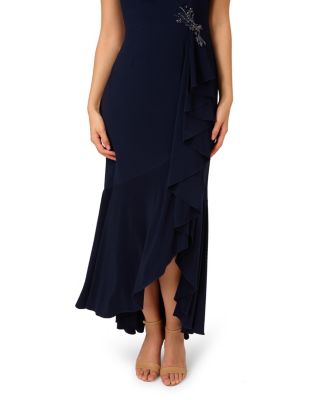 Petite Surplice Mermaid Dress