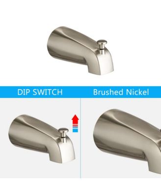 Shower System with Tub Spout Rain Shower Tub Set, High Pressure Dual 2 in 1 Shower Combo Faucet with Valve